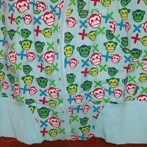 Monkey Graphic Zip Up - Picture 6 of 6